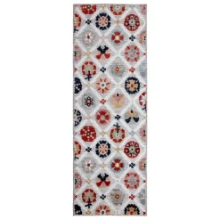 Balkon Teppich - Plazo Flora Grau - 80x230cm