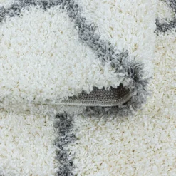 Berberteppich - Agadir Circle Creme Grau