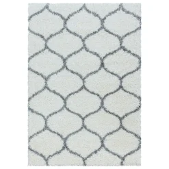 Berberteppich - Agadir Circle Creme Grau