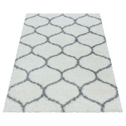 Berberteppich - Agadir Circle Creme Grau