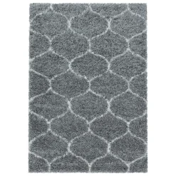 Berberteppich - Agadir Circle Grau Creme
