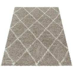 Berberteppich - Agadir Lines Beige Creme