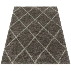 Berberteppich - Agadir Lines Taupe Creme