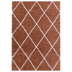 Berberteppich - Agadir Lines Terracota Creme