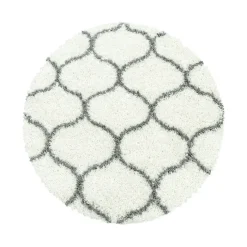 Berberteppich Rund - Agadir Circle Creme Grau