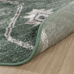 Berberteppich Rund - Blend Aztec Grün