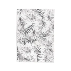 Boho Teppich - Palmier Blätter Grau