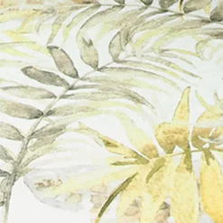 Boho Teppich Rund - Palmier Blätter Naturel