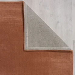 Einfarbiger Teppich - Tuscano Orange