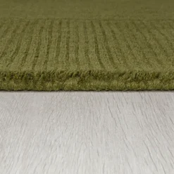 Einfarbiger Teppich - Tuscano Olivgrün