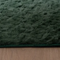 Flauschiger Teppich - Bobby Grün