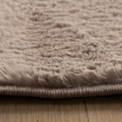 Flauschiger Teppich - Cozy Ripple Taupe