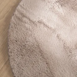 Flauschiger Teppich - Cozy Ripple Taupe