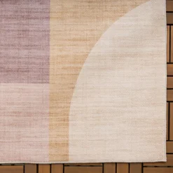 Gartenteppich Abstrakt - Groovy Shapes Pastell