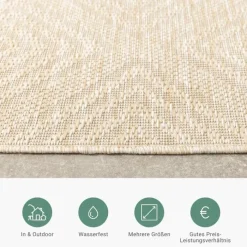 Gartenteppich - Brava Beige