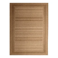 Garten Teppich Jute - Mavi Stripes Creme Braun