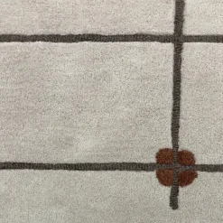 Geometrischer Teppich – Brunello Dots Terrakotta | Volero