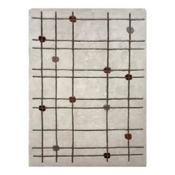 Geometrischer Teppich – Brunello Dots Terrakotta | Volero