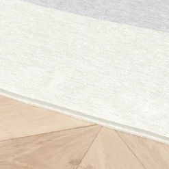 Geometrischer Teppich - Swing Waves Blau