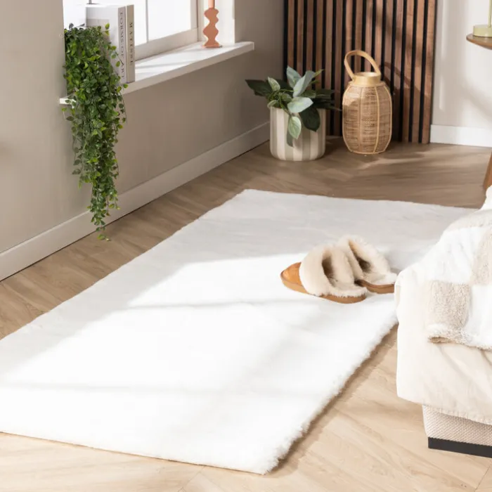 Hochflor Läufer - Comfy Supreme Weiß