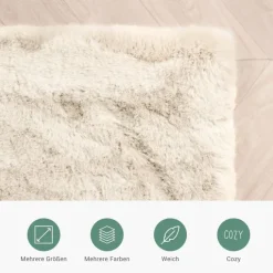 Hochflor Läufer - Comfy Supreme Creme