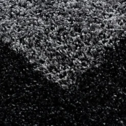 Hochflor Läufer - Edge Schwarz - 80x250cm