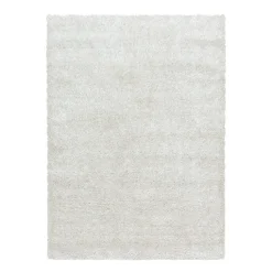 Hochflor Teppich - Blushy Creme Weiß