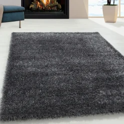 Hochflor Teppich - Blushy Dunkelgrau