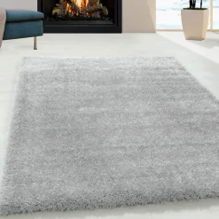 Hochflor Teppich - Blushy Hellgrau