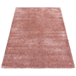 Hochflor Teppich - Blushy Rosa