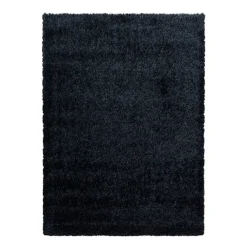 Hochflor Teppich - Blushy Schwarz Meliert