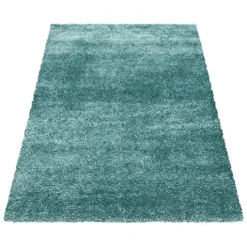 Hochflor Teppich - Blushy Türkis