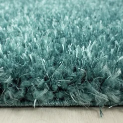 Hochflor Teppich - Blushy Türkis