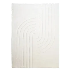Hochflor Teppich - Carvy Curves Creme