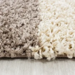 Hochflor Teppich - Cube Mokka