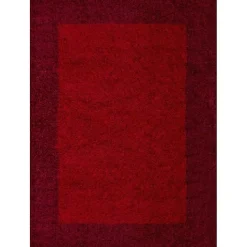 Hochflor Teppich - Edge Rot