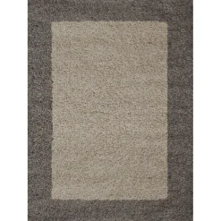 Hochflor Teppich - Edge Taupe