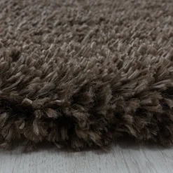 Hochflor Teppich - Fuzzy Braun