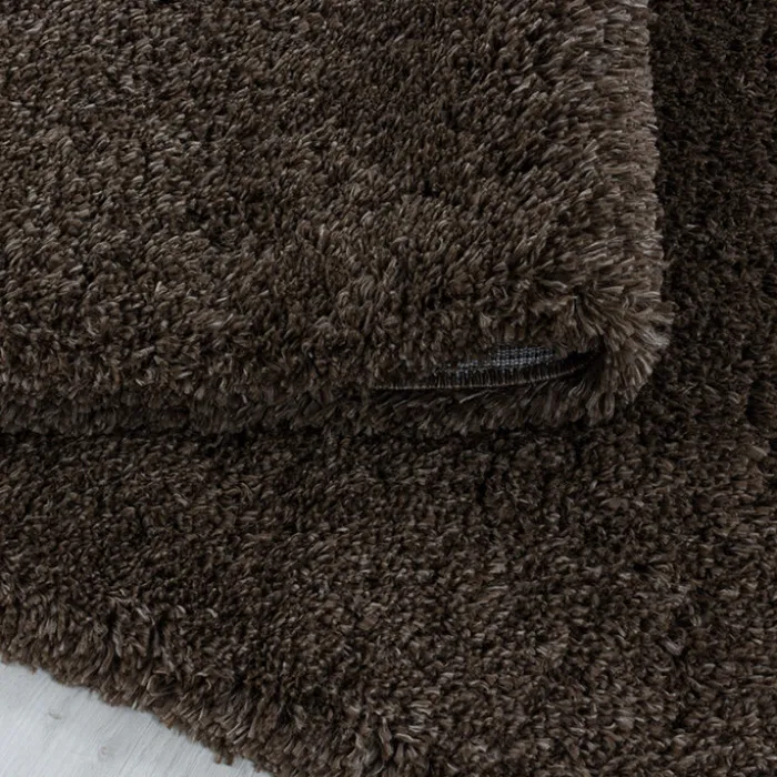 Hochflor Teppich - Fuzzy Braun