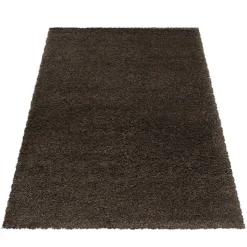 Hochflor Teppich - Fuzzy Braun