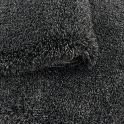 Hochflor Teppich - Fuzzy Dunkelgrau