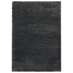Hochflor Teppich - Fuzzy Dunkelgrau