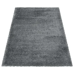 Hochflor Teppich - Fuzzy Grau