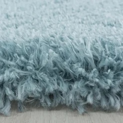 Hochflor Teppich - Fuzzy Hellblau