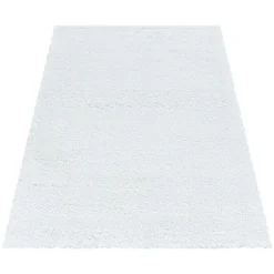 Hochflor Teppich - Fuzzy Weiß