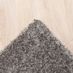 Hochflor Teppich - Glazy Hellgrau