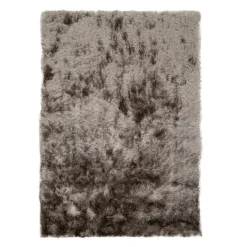 Hochflor Teppich - Glorious Silber Grau