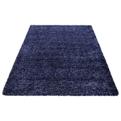 Hochflor Teppich - Life Blau