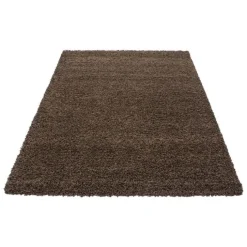 Hochflor Teppich - Life Braun