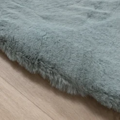 Hochflor Teppich Rund - Comfy Supreme Türkis